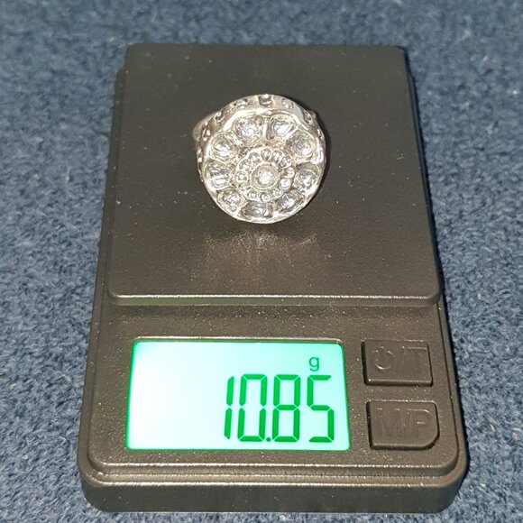 🌼 One-of-a-Kind Vintage Scandinavian Silver Floral Adjustable Statement Ring 🌼 - Picture 15 of 15